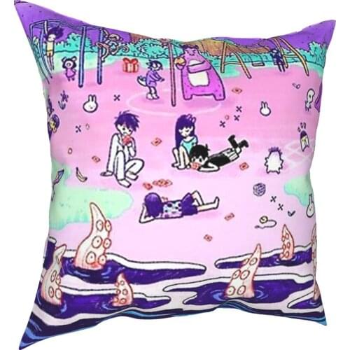 Omori Poster Pillow Case Cover Chair Cover Anime Body Pillow Case Cushion Cover Geometric