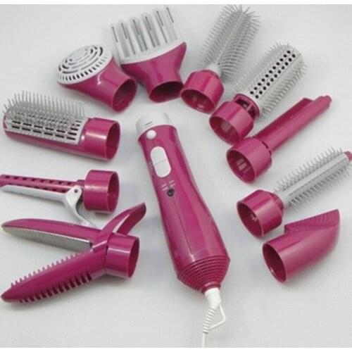 Electric Hair Dryer Blow Dryer Hair Curling Iron Rotating Brush Hairdryer Hairstyling Tools Professional 10 In 1 hot-air brush