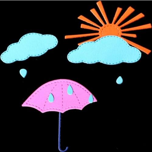 SCD1051 Sun Rain Metal Cutting Dies For Scrapbooking Stencils DIY Album Cards Decoration Embossing Folder Craft Die Cuts Tools