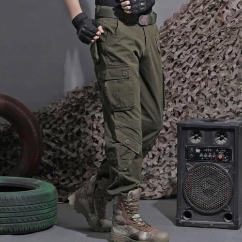 2021 New Style Male and Female Couples Trousers Autumn Winter Women Green Cargo Pants Mens Joggers Hip Hop Jeans Many Pockets
