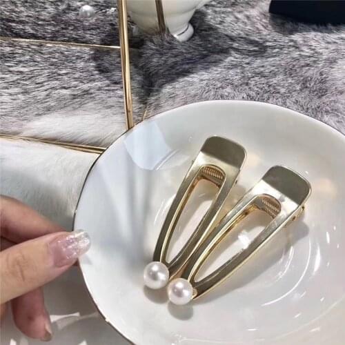 New beautiful fashionable joker contracted natural freshwater cultured white pearls 10-11 mm AA Hairgrips Zircon inlay