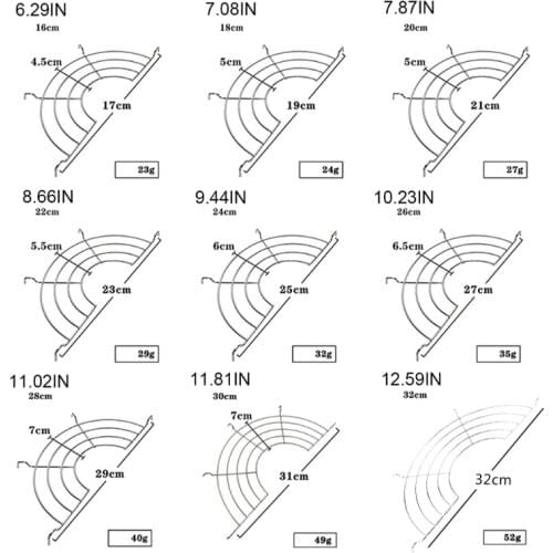 Kitchen Stainless Steel Semi-circular Oil Drain Rack Steaming Rack Heat Insulation Rack Home Cooking Fried Food Oil Drip Filter