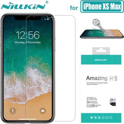 Nillkin for iPhone XS Max Glass 9H / H+ Pro for iPhoneXS Max Tempered Glass Screen Protector For iPhone X XS Max Nilkin Glass