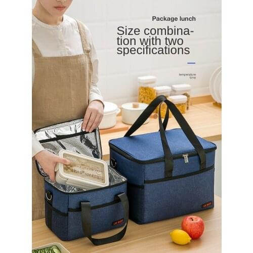 Heat preservation bags thickening portable student lunch box bag commuters waterproof insulation refrigerated lunch bags