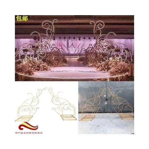 Wedding new stage modeling pieces handover ceremony area decoration props large stage custom wedding props