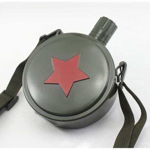 Tactical Military Water Bottle Outdoor Sports Hiking Camping Water Bottle Portable Stainless Steel Thermal Insulation Liner