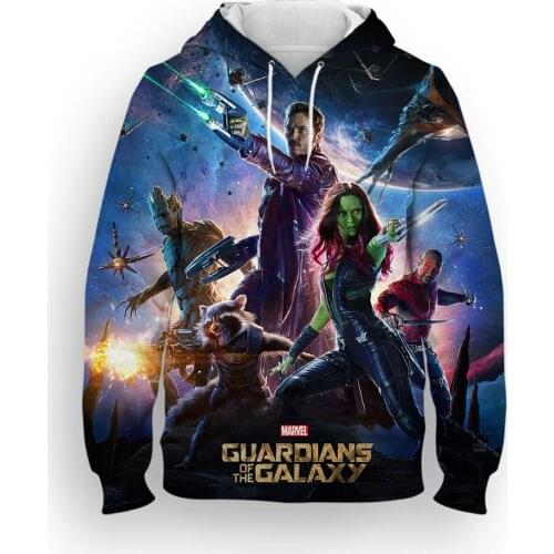 Hoodies 3D Print Movie Guardians of the Galaxy Fashion Men Clothing Spring Autumn Women Sweatshirt Oversized Children Pullover