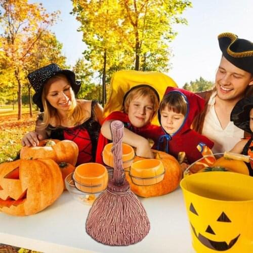 Halloween Party Decoration Pumpkin Fruit Bowl Dish Tray Utensil Holder Snack Caddy Rack Snack Plate For Party Table Decorations