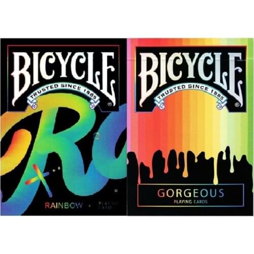 Bicycle Gorgeous Playing Cards Rainbow Deck Poker Size USPCC Limited Edition Magic Card Games Magic Tricks Props