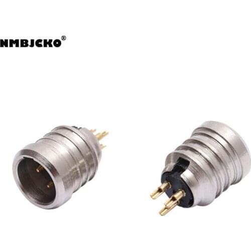 High quality 100pcs/lot mini xlr male Audio Mic connector Mini XLR Connector socket A142