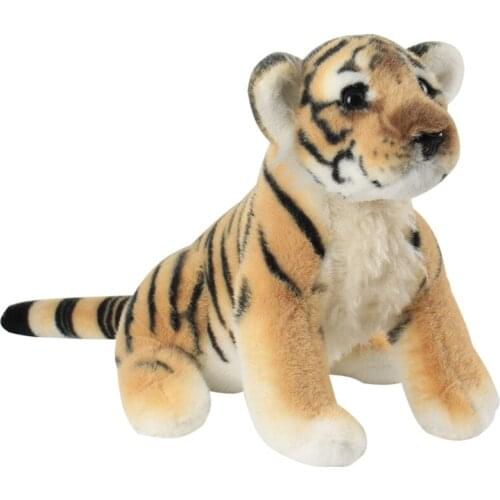 High quality simulation tiger ,squatting tiger 35cm plush toy cute tiger doll Christmas gift b0088
