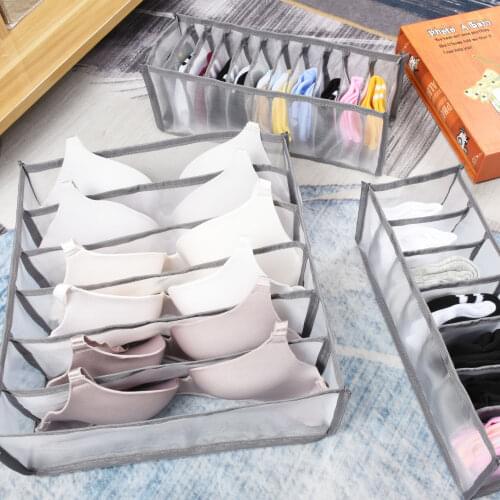 Storage Box Dormitory Closet Drawer Organizer Household Storage Basket Ditty-Bag for Underwear Underpants Socks Organizers