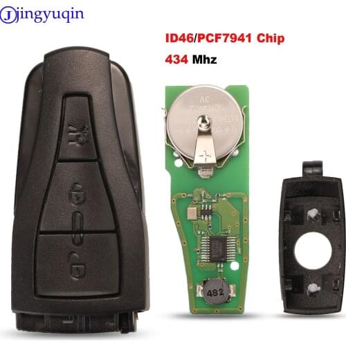 Jingyuqin Replacement Smart Remote Car Key Fob 3 Buttons 434MHZ With ID46/PCF7941 Chip For MG MG550 MG6