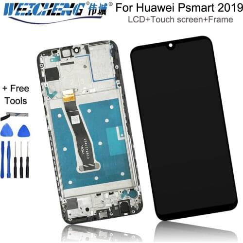 For Huawei P Smart 2019 LCD Display Touch Screen Digitizer With Frame for P Smart 2019 LCD Screen POT LX1 LX1AF LX2J LX1RUA LX3