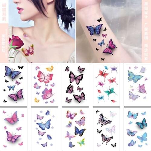 10pcs/lot Color Tattoo Set Face Temporary Tattoo Child Tattoo Sticker Body Tatoo for Kids Cute Tattoo Children Tattoos