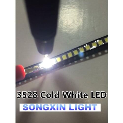 1000PCS SMD LED 3528 Cold White 1210 8-9LM 8500K-13000K Led Lamp SMD diode Surface Mount Led 3.5*2.8*1.9MM