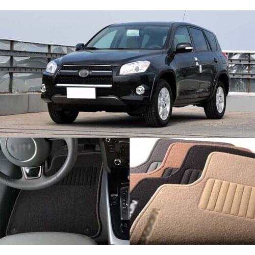3pcs Premium Auto Fabric Nylon Anti-slip Floor Mats Carpet For Toyota RAV4 2007-2013