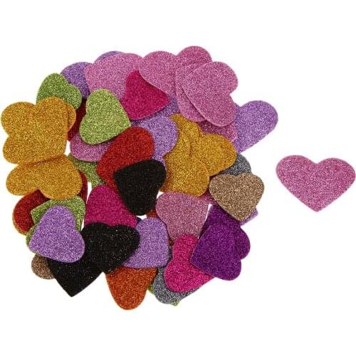 45 Heart Foam Stickers Kids Embellishments For Scrapbook Wedding Decor Craft