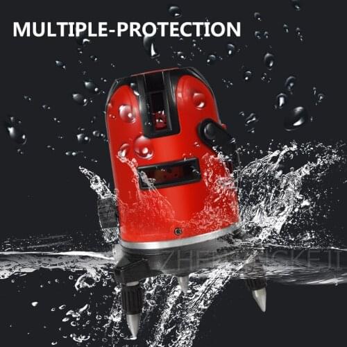 5 Lines Infrared Spirit Level Automatic Wiring High Precision Red Light Meter Portable Decoration Glare Spirit Level Outdoor