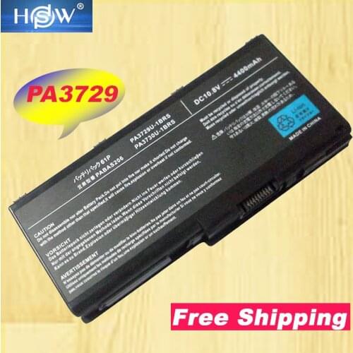 HSW PA3730 Laptop battery Compatible Models: PA3729U-1BAS PA3729U-1BRS Fit Models: Qosmio X500