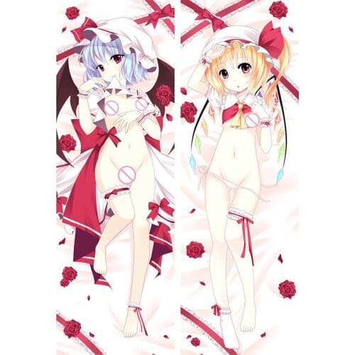 Anime Cartoon TouHou Project Double sided hugging Pillow Case Pillow Cover Pillowcase Peach Skin 2 Way 89066