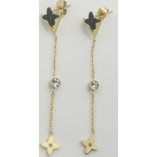 Classic Korean earring stainless steel women
