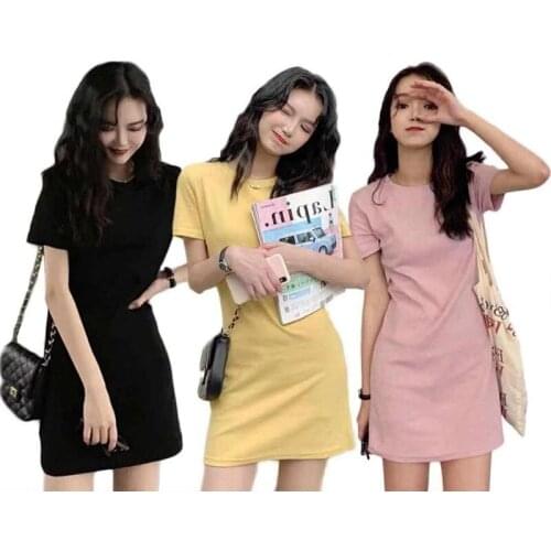 Summer Korean Version Long Dress Women Students Trade Fashion Clothes Green Dress Free Shipping