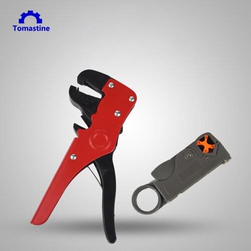 Tomastine Wire Stripper Multifunction Duck Mouth Stripping Pliers Specialty Automatic Cable Wire Stripper for Cutting Wires