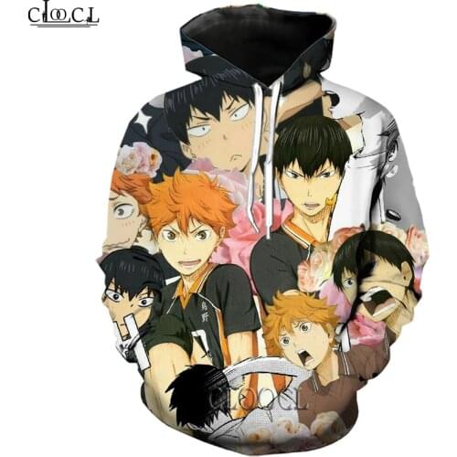HX Fashion Men Women Casual Streetwear Japanese Anime Haikyuu Hoodies 3D Printed Hooded Pullover Autumn Tops Drop Shipping
