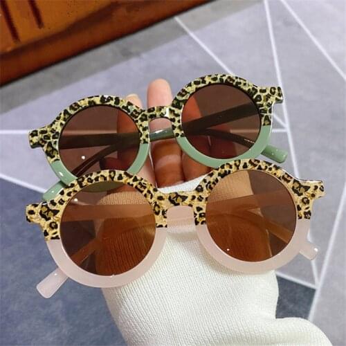 Fashion Retro Round Kids Sunglasses Brand Designer Children Sunglasses Boys Girls Baby Outdoors Goggle Shades Eyewear