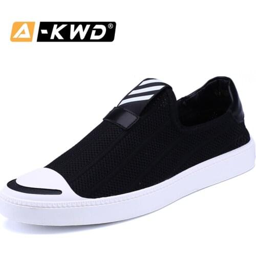 Black Men Casual Shoes Slip-on Fashion Shoes Smiley Summer Shoes Men Zapatos Verano Hombre Mens Footwear Loafers Espadrilles Men