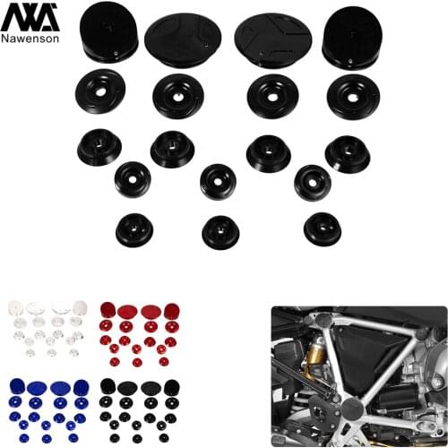 Motorcycle Frame Hole Caps Set Motorbike Fairing Decor Cover Plugs Kit for R1200GS LC 2013-2019 for R1250GS/ADV 2018-2019