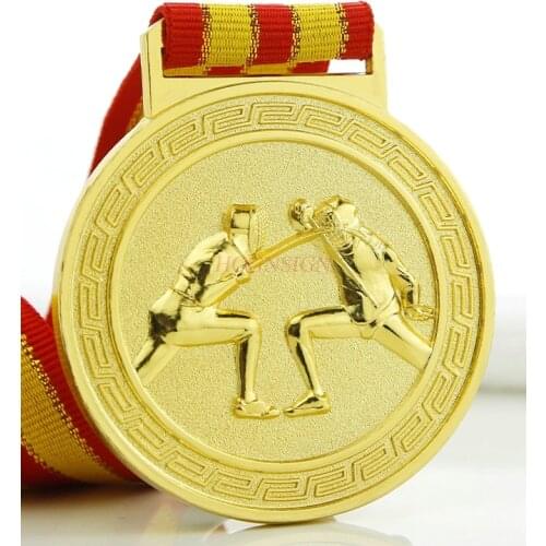 Fencing Sports Club Medal Metal Medal Gold Medal Bronze Medal 2021