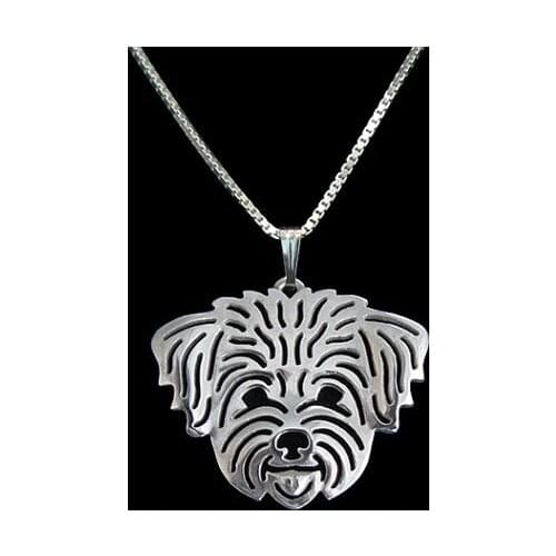 Shih-Tzu (in puppy/pet haircut) necklace for women gold silver plated pendant men animal jewelry