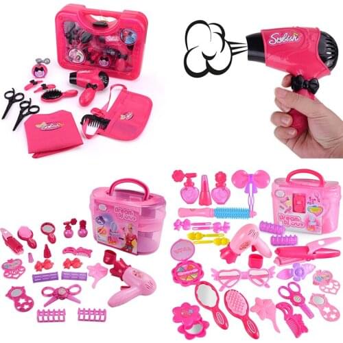 Pink Makeup Set Pretend Play Simulation Cosmetic Make Up Toy Makeup Handbag Toys For Girls Princess Educational Toys Beauty
