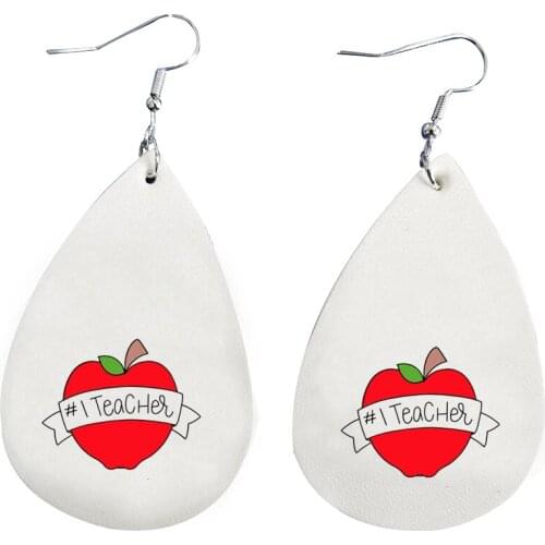 Faux Leather Teacher Earrings Would Be Perfect As An Appreciation Gift For Back To School Craft