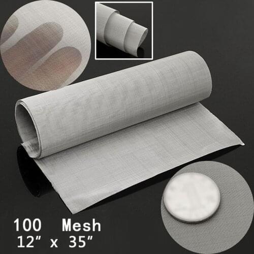 Stainless Steel 35*12inch Mesh Woven Wire Cloth Screen Filter Sheet Non Toxic, Odorless Harmless, Safe Woven Wire