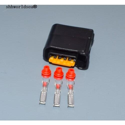 Shhworldsea 3 Pin 2.3mm FW-C-D3F Female Auto Plug Automotive Ignition Coil Connector plug car wire connector For Subaru