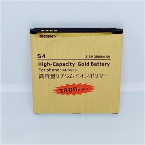 High Capacity B600BC Golden S4 Replacement Battery for Samsung Galaxy SIV i9500 i9508 i9502 i959 i9505 battery S4 B600BE