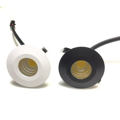 12pcs new body green color Mini LED Downlights 3.5W 39mm 95V-277V Jewelry Display Ceiling spots Recessed Cabinet Spot Lamp