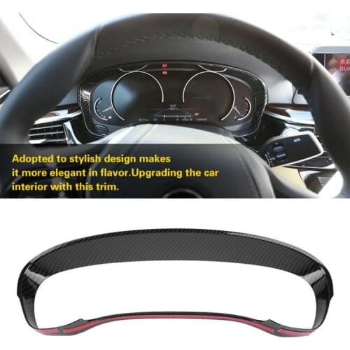 Car Carbon Fiber Style Dashboard Decoration Cover Trim for BMW 5 Series G30 2017-2018 Car Dashboard For Left Hand Drive