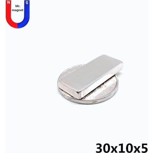 10/30/100pcs 30x10x5 magnet square cuboid sheet 30x10x5 mm magnet permanent 30*10*5 magnets rare earth NdFeB magnetic material