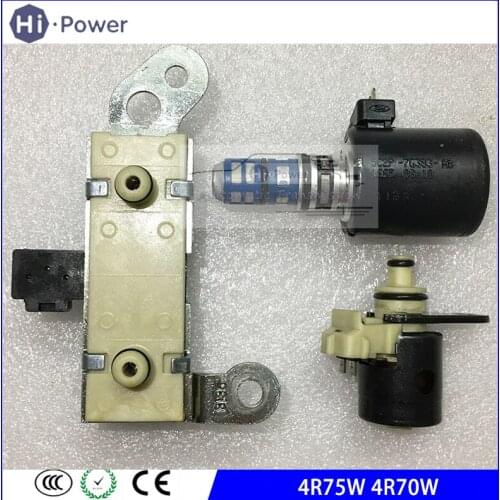 3PCS OEM 4R75W 4R70W Transmission Solenoid kit Valve for Ford F150 Solenoid Set Shift / EPC / TCC 1998-2004 (99128)