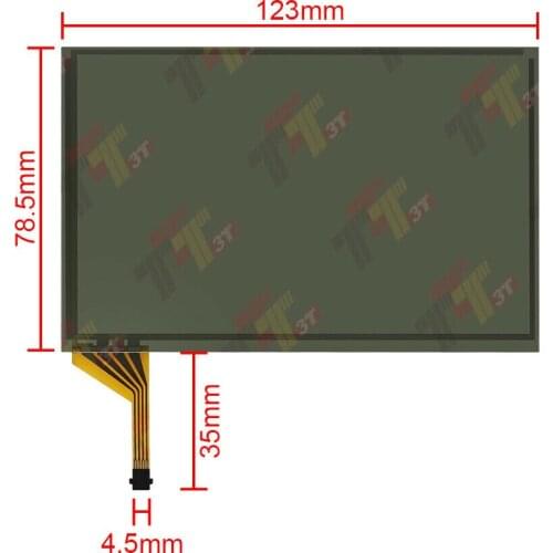 5" Touch Screen Digitizer for Fiat Alfa Lancia LCD Navigation Systems LQ050T5DW02