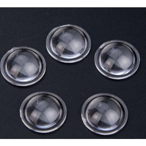 5PCS 14mm PMMA Plano Convex Lens Acrylic LED Flashlight Optical Lens Focal Length 10mm 12mm Optional