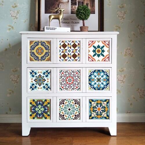 Funlife® Mediterranean Tile sticker Peel & Stick Wall Self-Adhesive Kitchen Backsplash kitchen sticker Easy to Clean DIY Floor