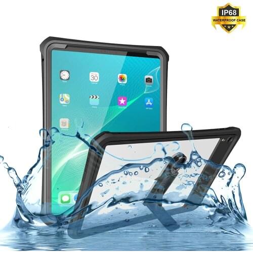 Original Waterproof Case For iPad Pro 11 2018 Case With Holder TPU and PC Back Underwater Cover For New iPad Pro 11 Swim Case