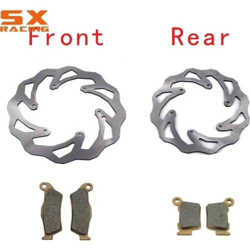 Motorcycle 220MM 260MM Front Rear Brake Discs Rotors Brake Pads For KTM EXC XC XCF XCW XCFW SX SXF 125 150 250 300 350 450
