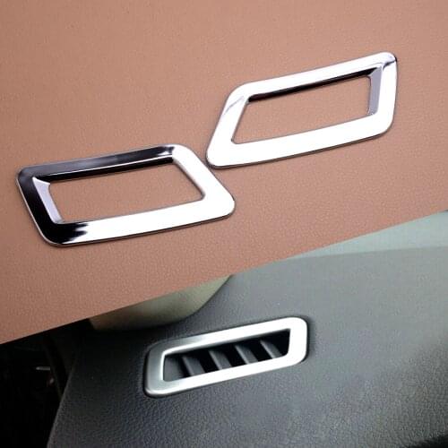1Pair Plastic Chrome Style Front Air Vent Outlet Cover Trim Moulding Car Fit For Nissan Qashqai J11 Rogue Sport