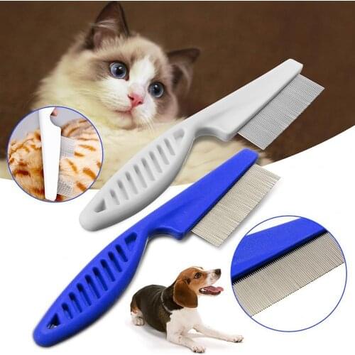 Pet Dog Cat Teeth Brush Grooming Fur Hair Comb Tool Portable Cleaning Plastic Lightweight Pet Supplies